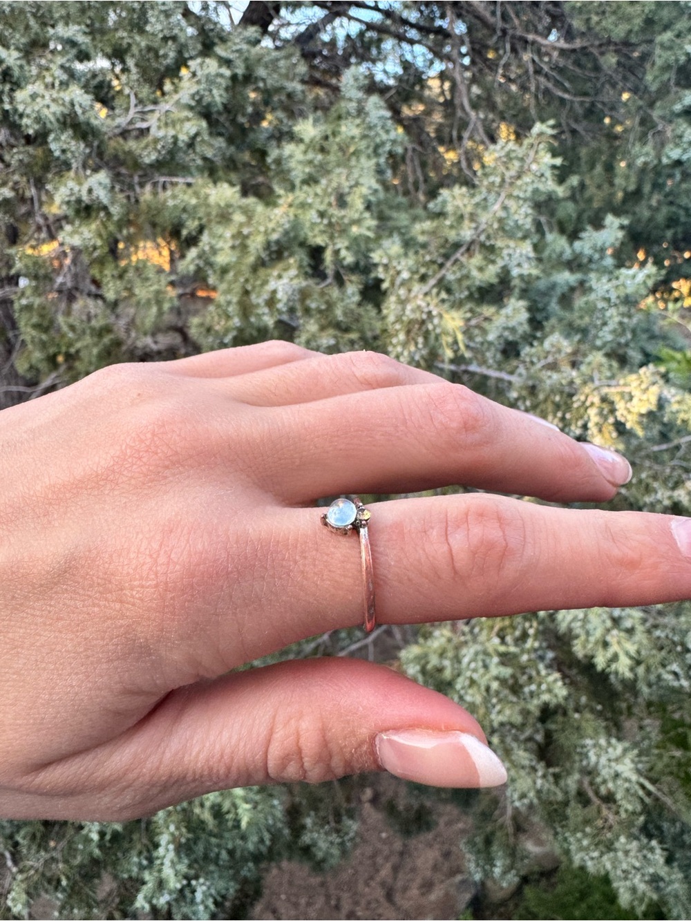 Ethereal Crystal Ball Ring